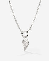 Twin Flame Right Classic Chain Necklace Set Silber