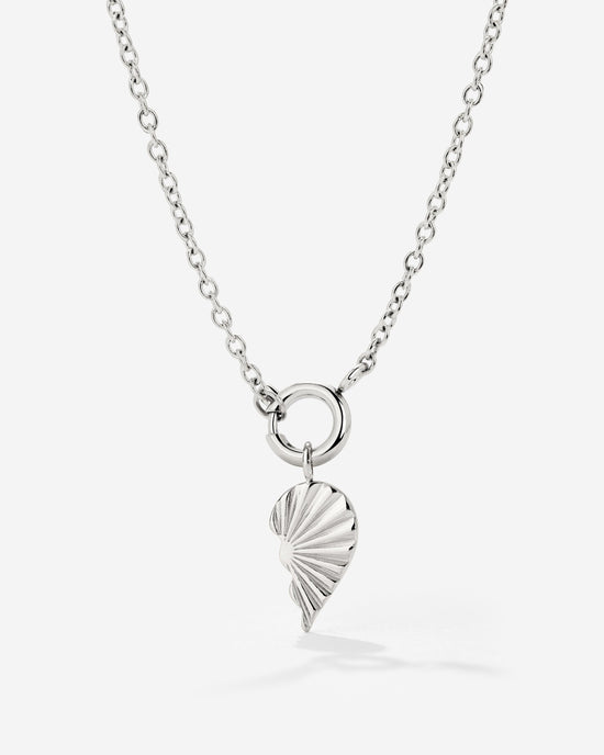 Twin Flame Right Classic Chain Necklace Set Silber