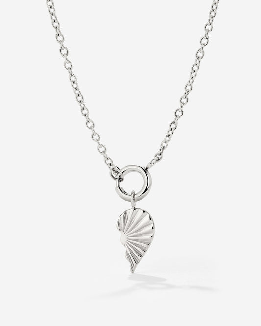 Twin Flame Right Classic Chain Collana Set Argento
