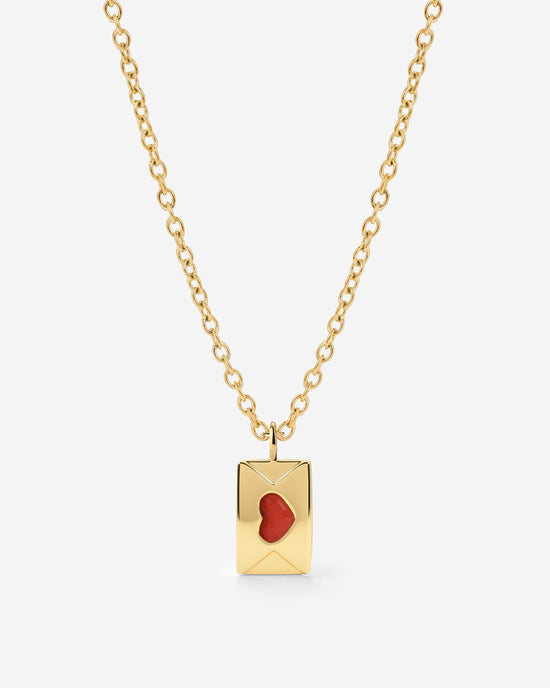 Love Letter Necklace Gold