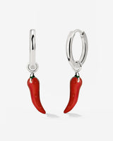 Chili Hoop Set Small Silber
