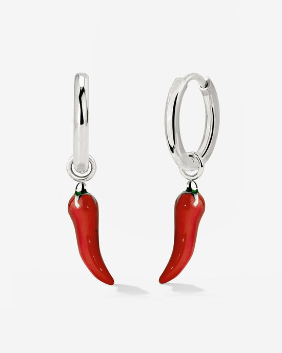 Chili Hoop Set Small Silber