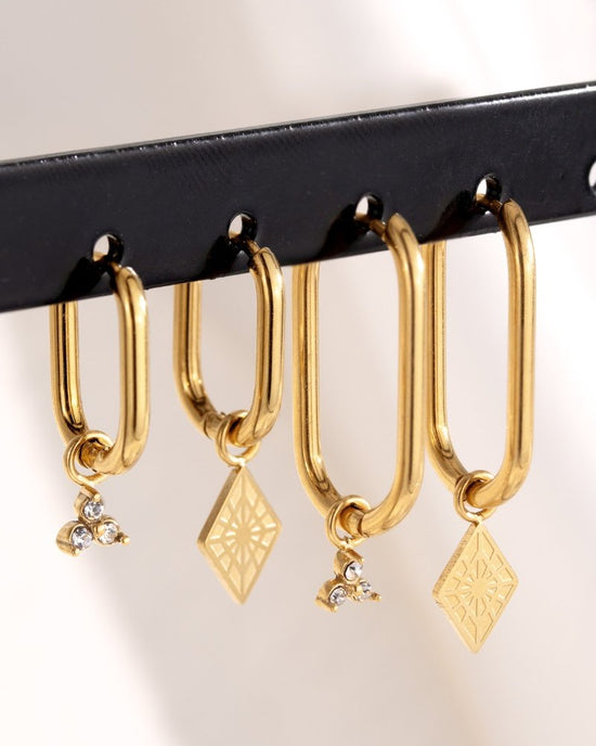 Oval Hoops Baby Gold