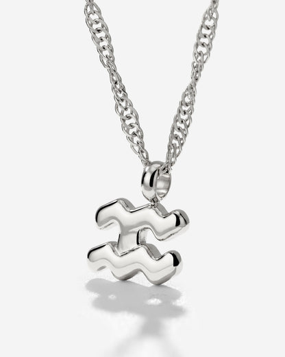 Aquarius Bubble Necklace Silber