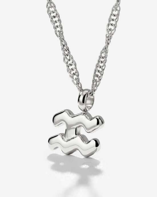 Aquarius Bubble Necklace Silber