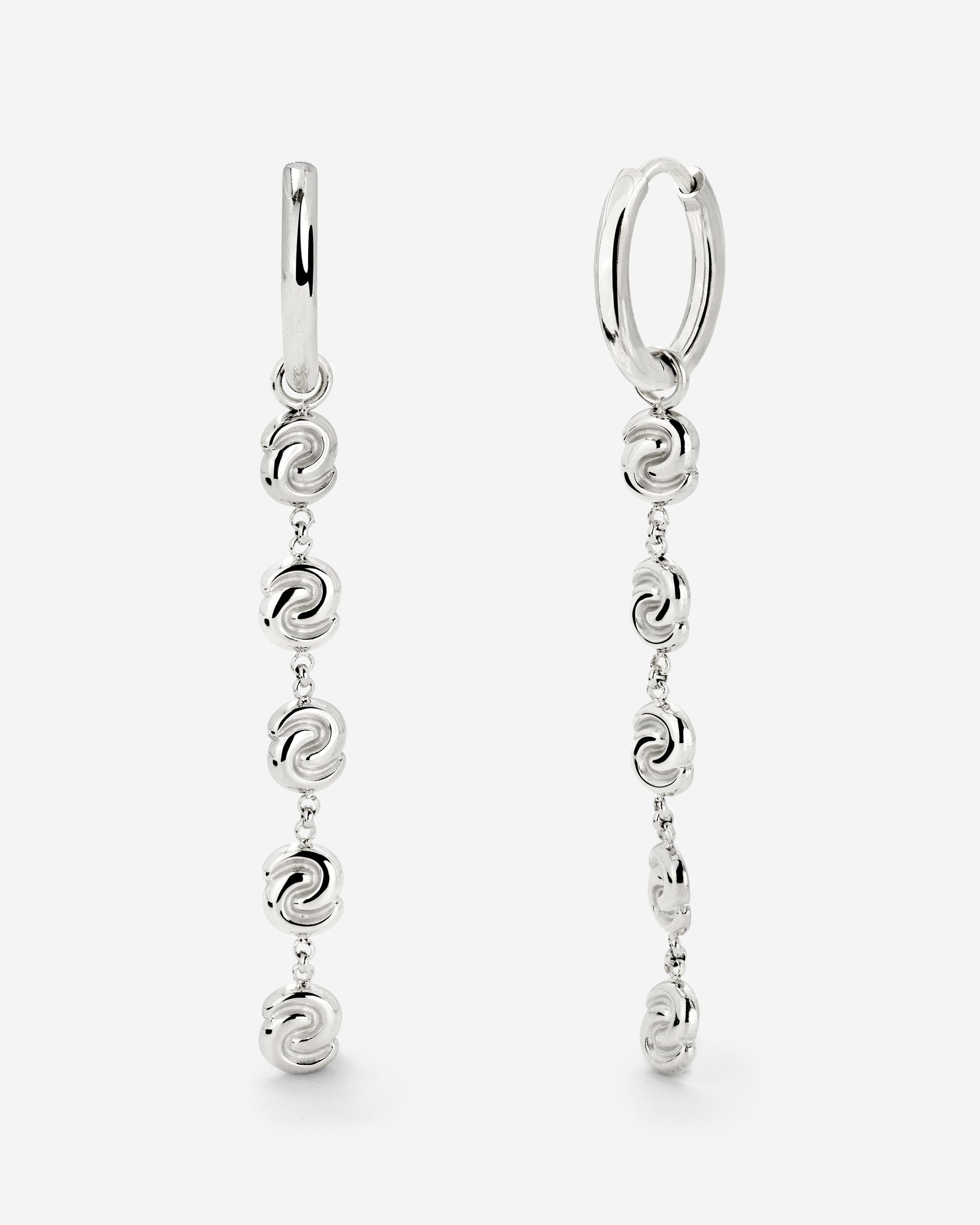 Tides of Time Hoop Set Small Silber