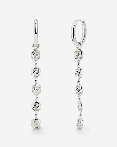 Tides of Time Hoop Set Small Silber