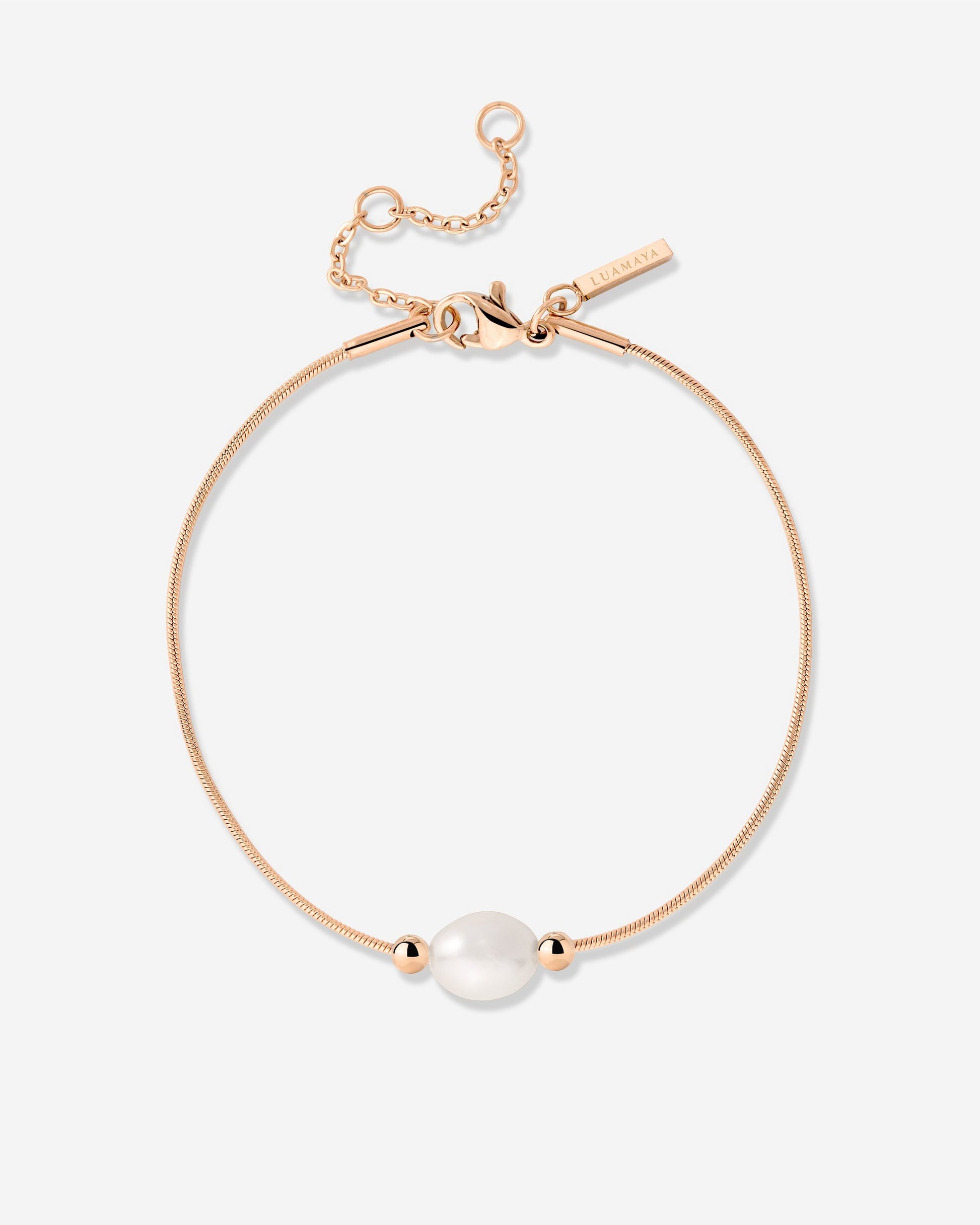Minimalist Pearl Bracelet Roségold