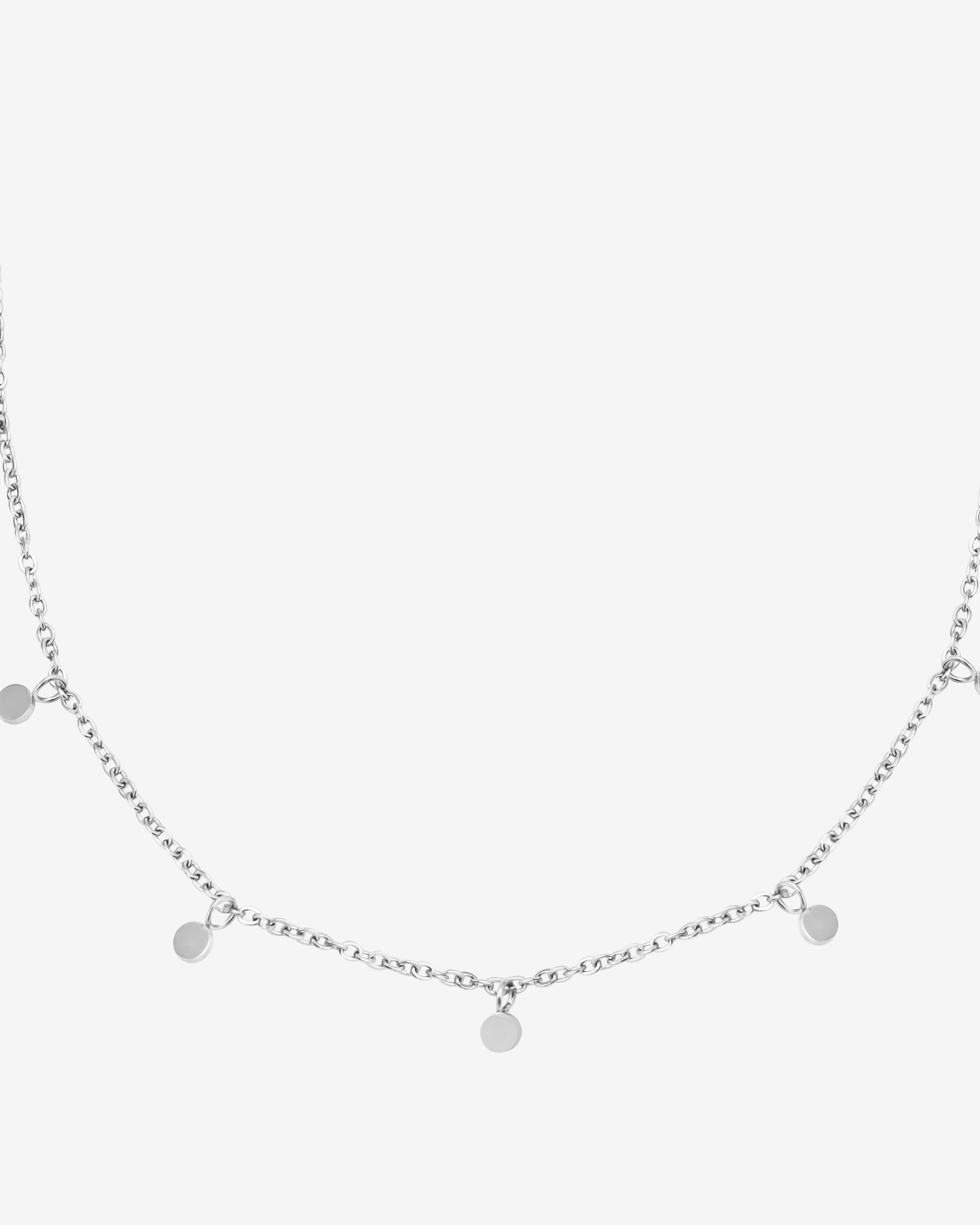Tiny Coin Necklace Silber