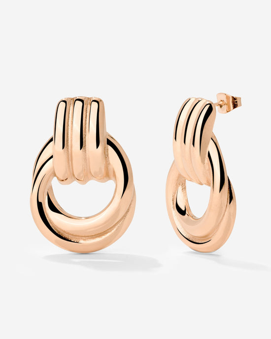 Infinity Loop Hoops Roségold