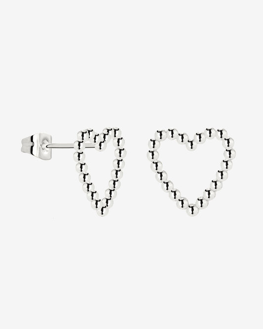 Heart of Gold Studs Silber