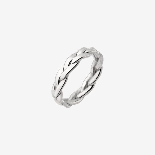 Braided Divine Ring Silber
