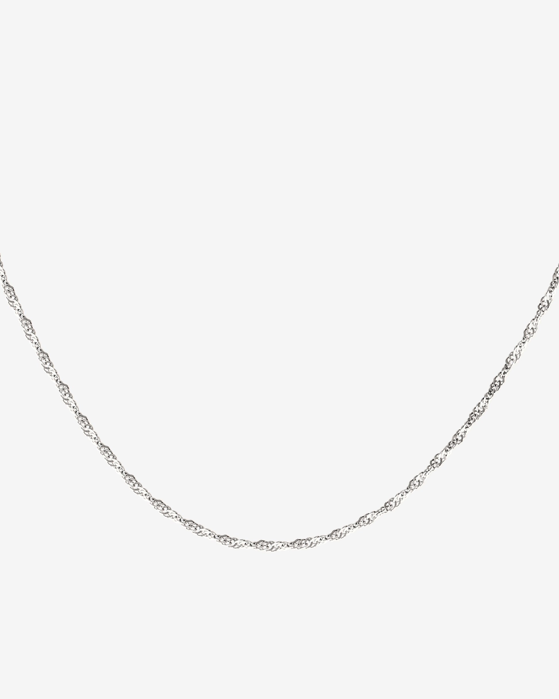 Slim Singapore Necklace Silber