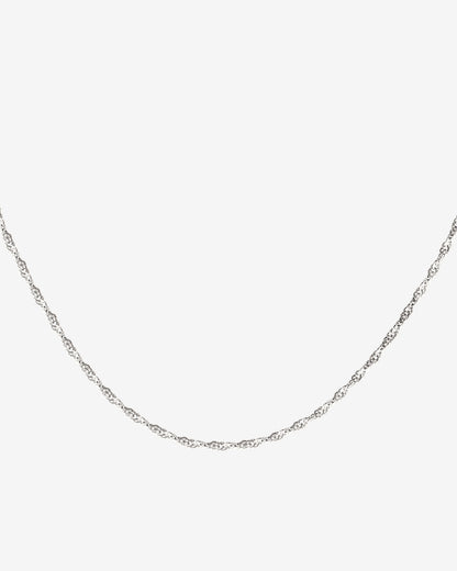 Slim Singapore Necklace Silber