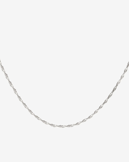 Slim Singapore Necklace Silber