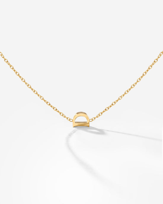 Tiny Letter Necklace