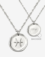Zodiac Necklace – Pisces Silver