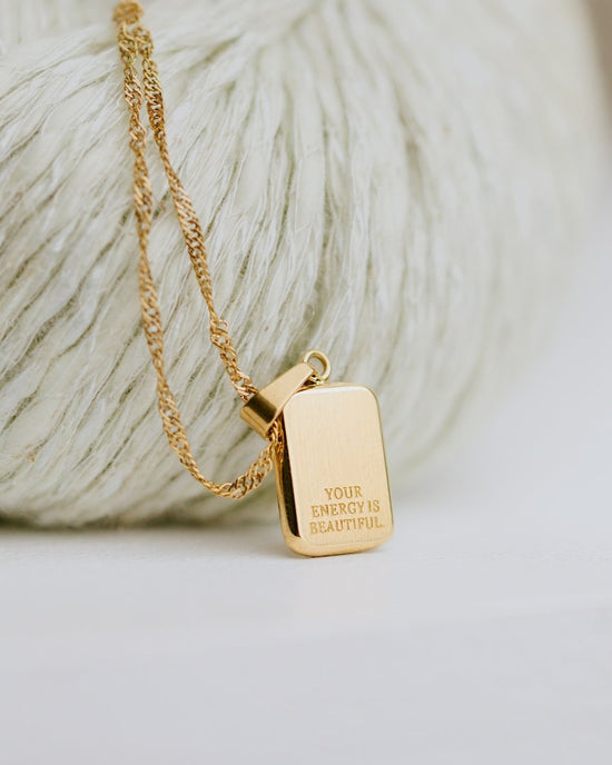 Your energy is beautiful Necklace Roségold