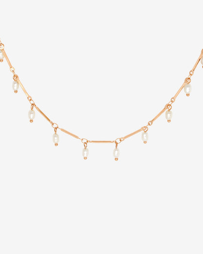 Annes Authentic Pearl Choker Roségold