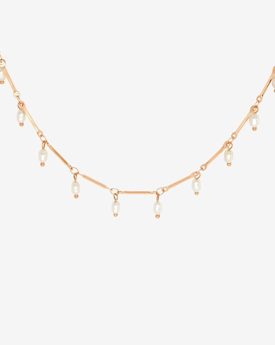 Annes Authentic Pearl Choker Roségold