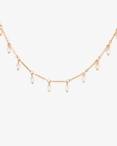Annes Authentic Pearl Choker Roségold