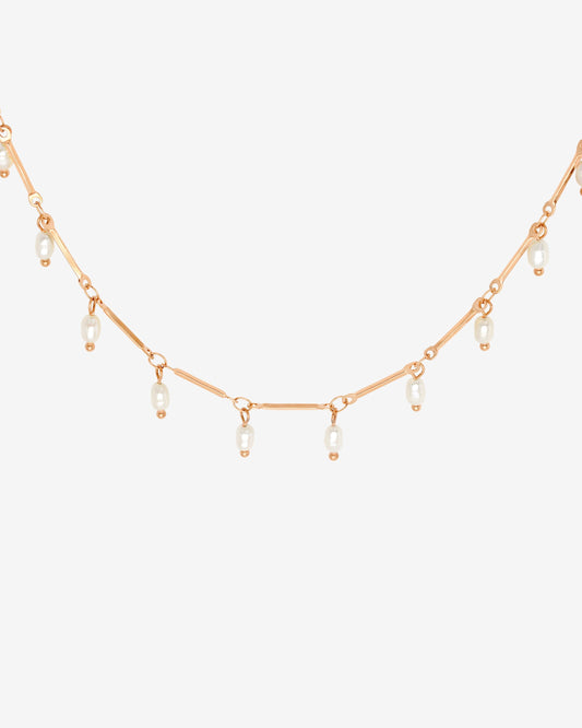 Annes Authentic Pearl Choker Roségold