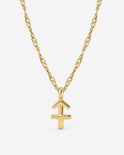 Sagittarius Bubble Necklace Gold
