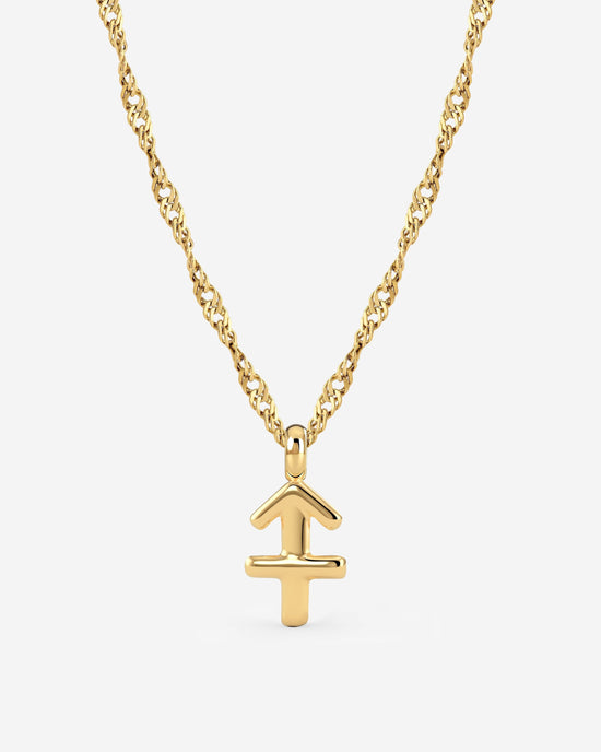 Sagittarius Bubble Necklace Gold