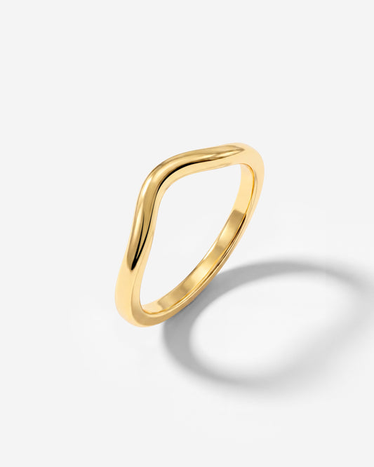 Gentle Curve Ring Gold