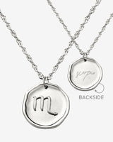 Zodiac Necklace – Scorpio Silver