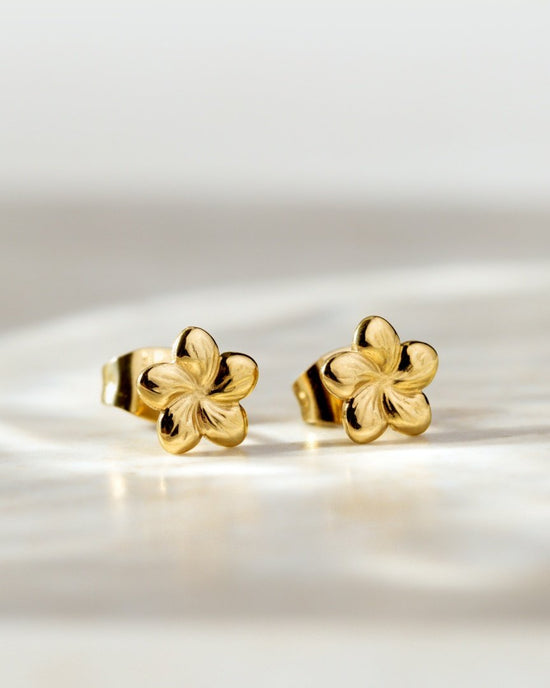 Floral Glow Studs Roségold