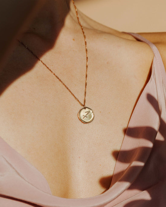 Zodiac Necklace – Sagittarius / Schütze Roségold