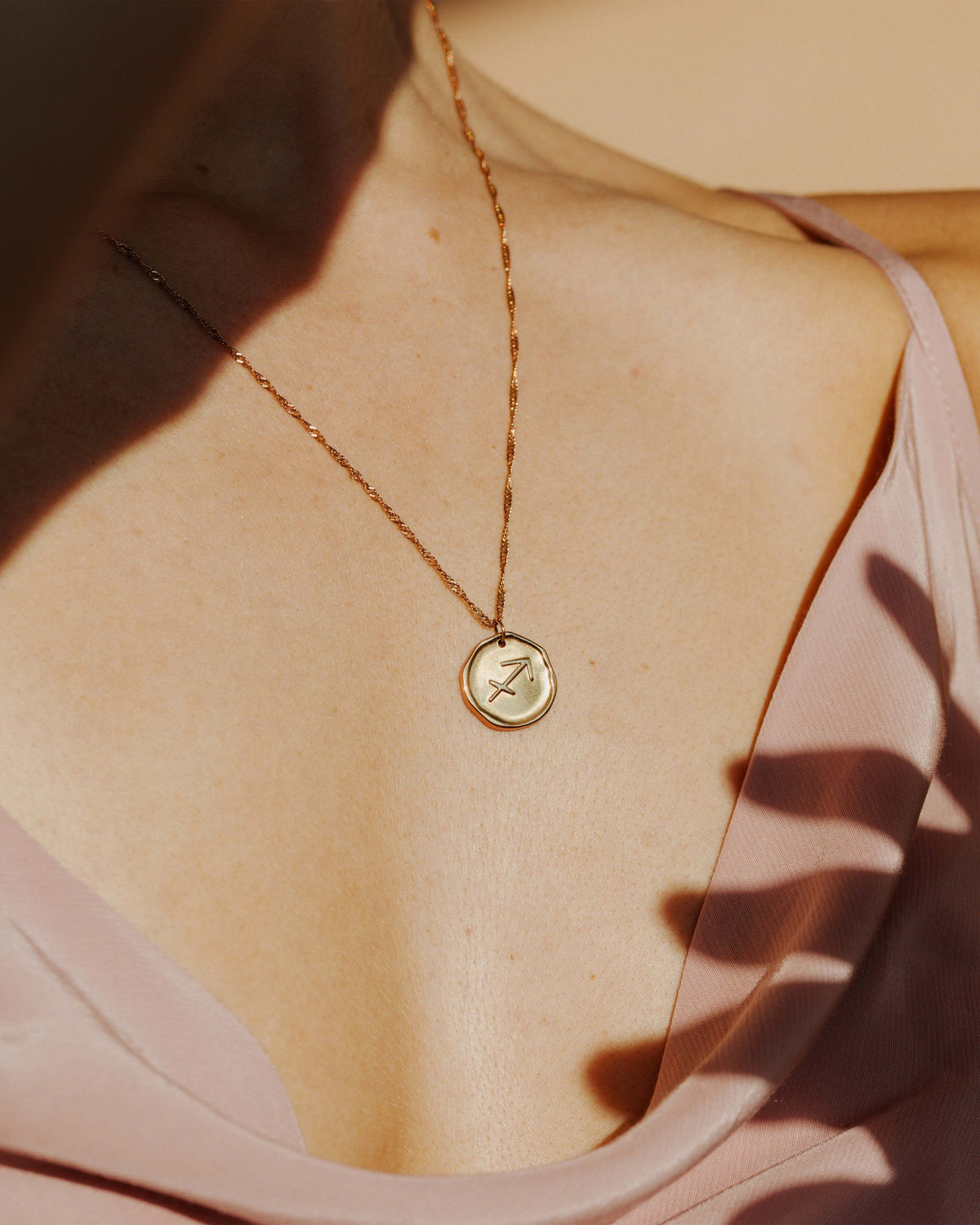 Zodiac Necklace – Sagittarius Rose Gold