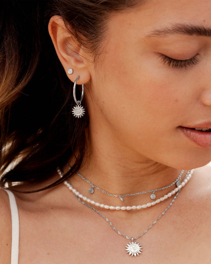 Sweet Swirl Studs Silber