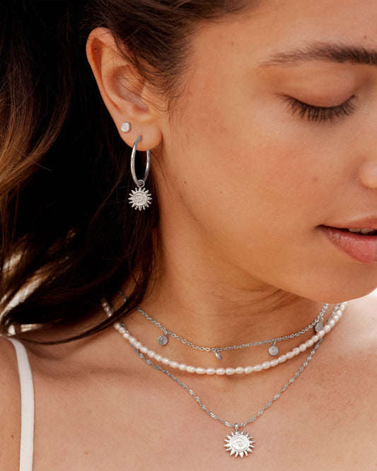 Sweet Swirl Studs Silber
