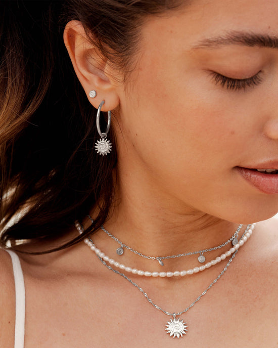 Sweet Swirl Studs Silber