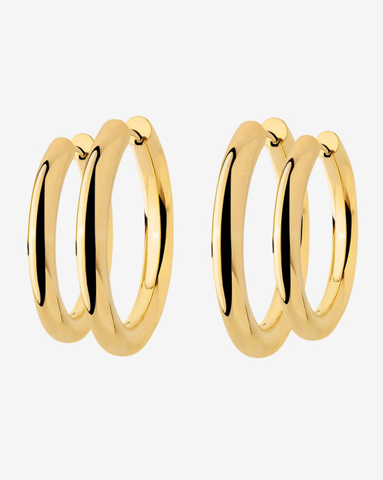 Chunky Lover Hoop Bundle Large Gold