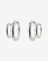 Chunky Lover Hoop Bundle Small Silber