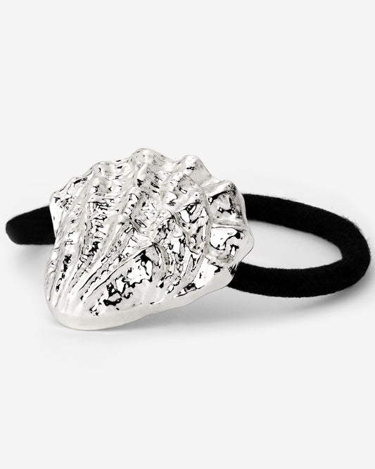 Shell Hair Tie Black