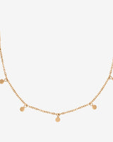 Tiny Coin Necklace Roségold