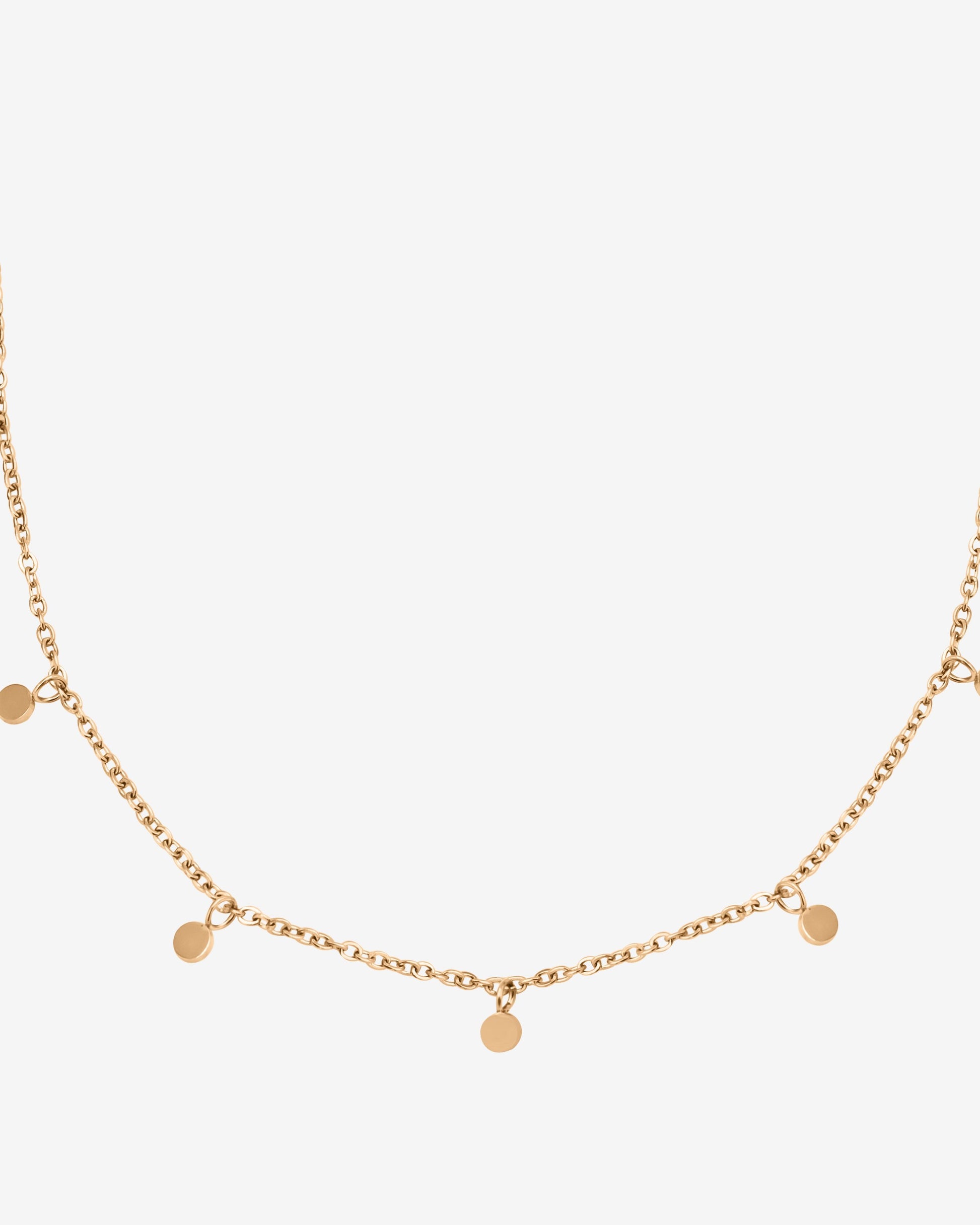Tiny Coin Necklace Roségold