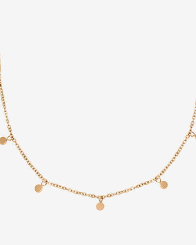 Tiny Coin Necklace Roségold