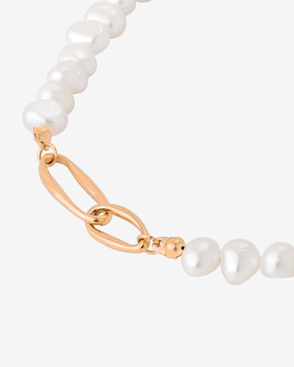 Fluidity Pearl Necklace Roségold
