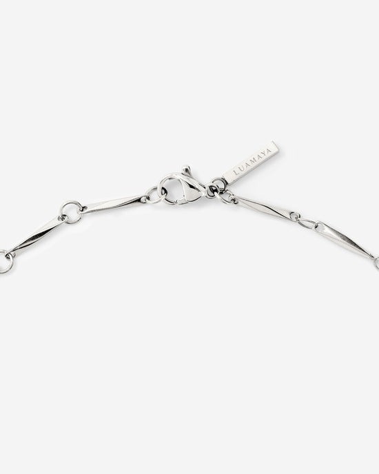 Curved Links Bundle Silber