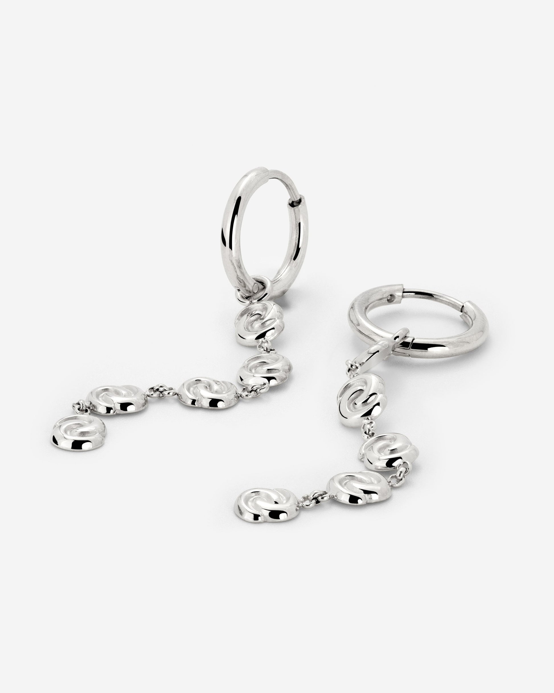 Tides of Time Hoop Set Small Silber