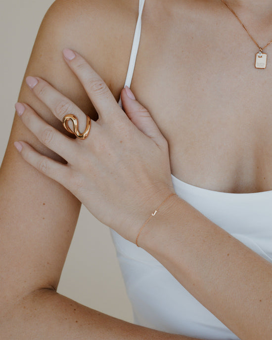 Tiny Letter Bracelet