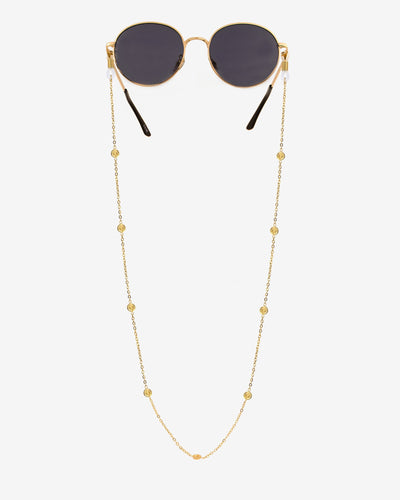 Swirl'n Sunglasses Chain Gold