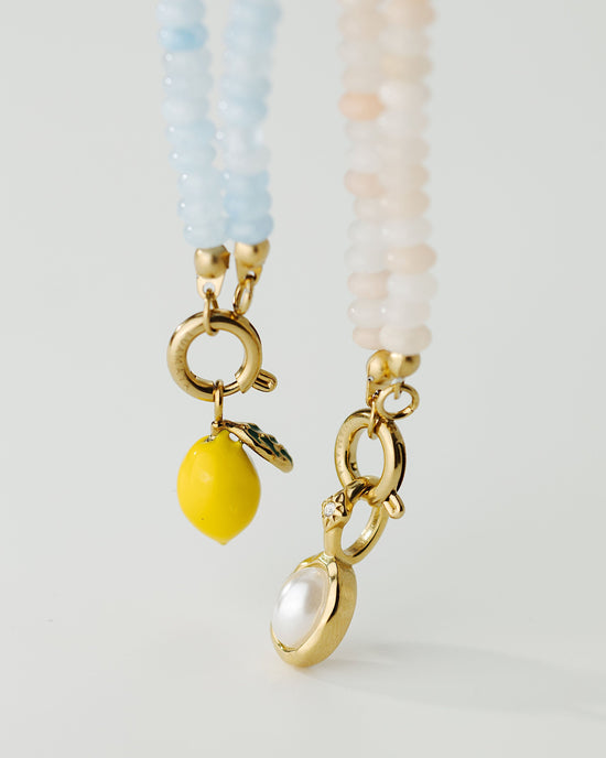 Seastone Charm Necklace Set