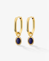 Blue Breeze Oval Hoop Set Baby Gold