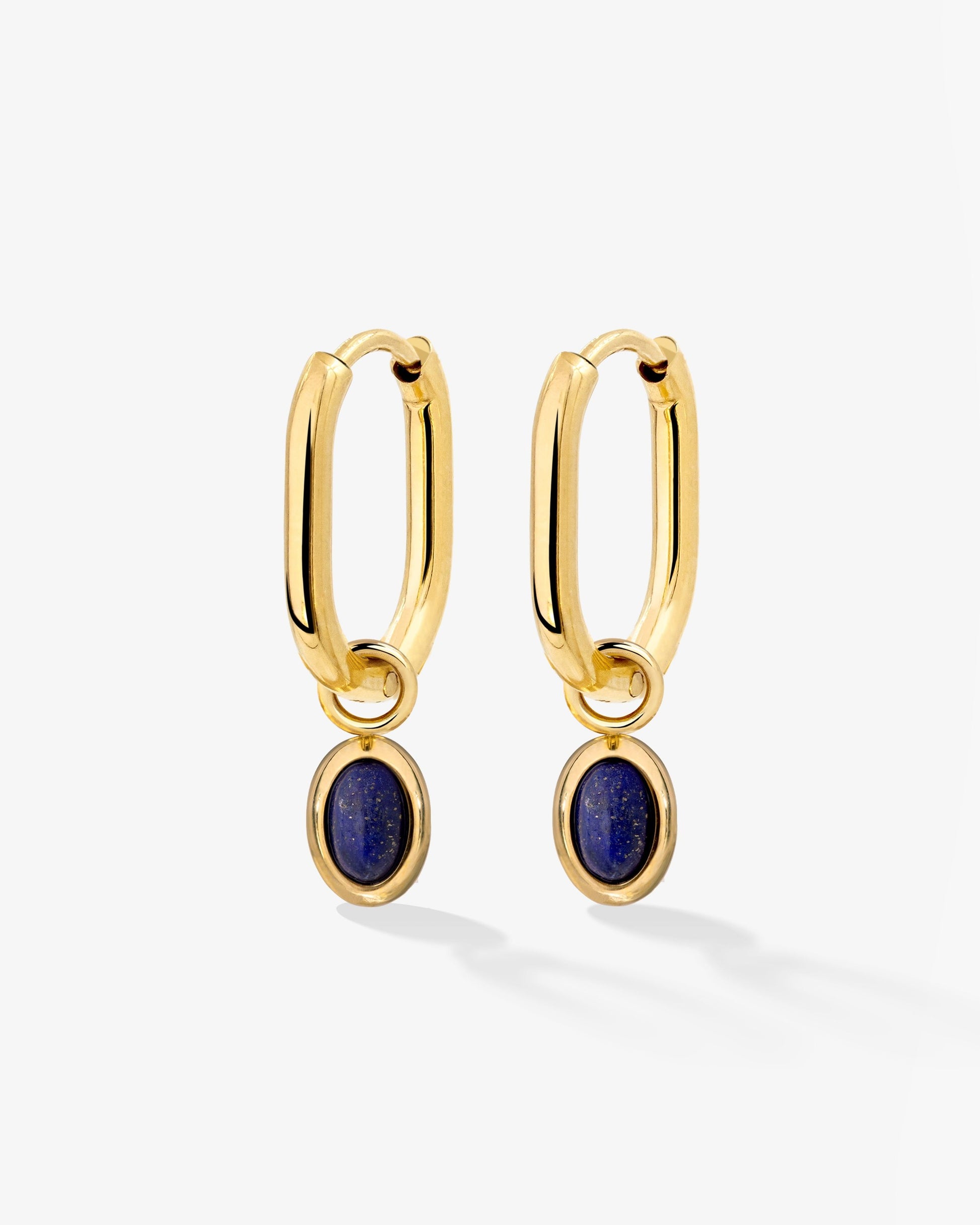 Blue Breeze Oval Hoop Set Baby Gold